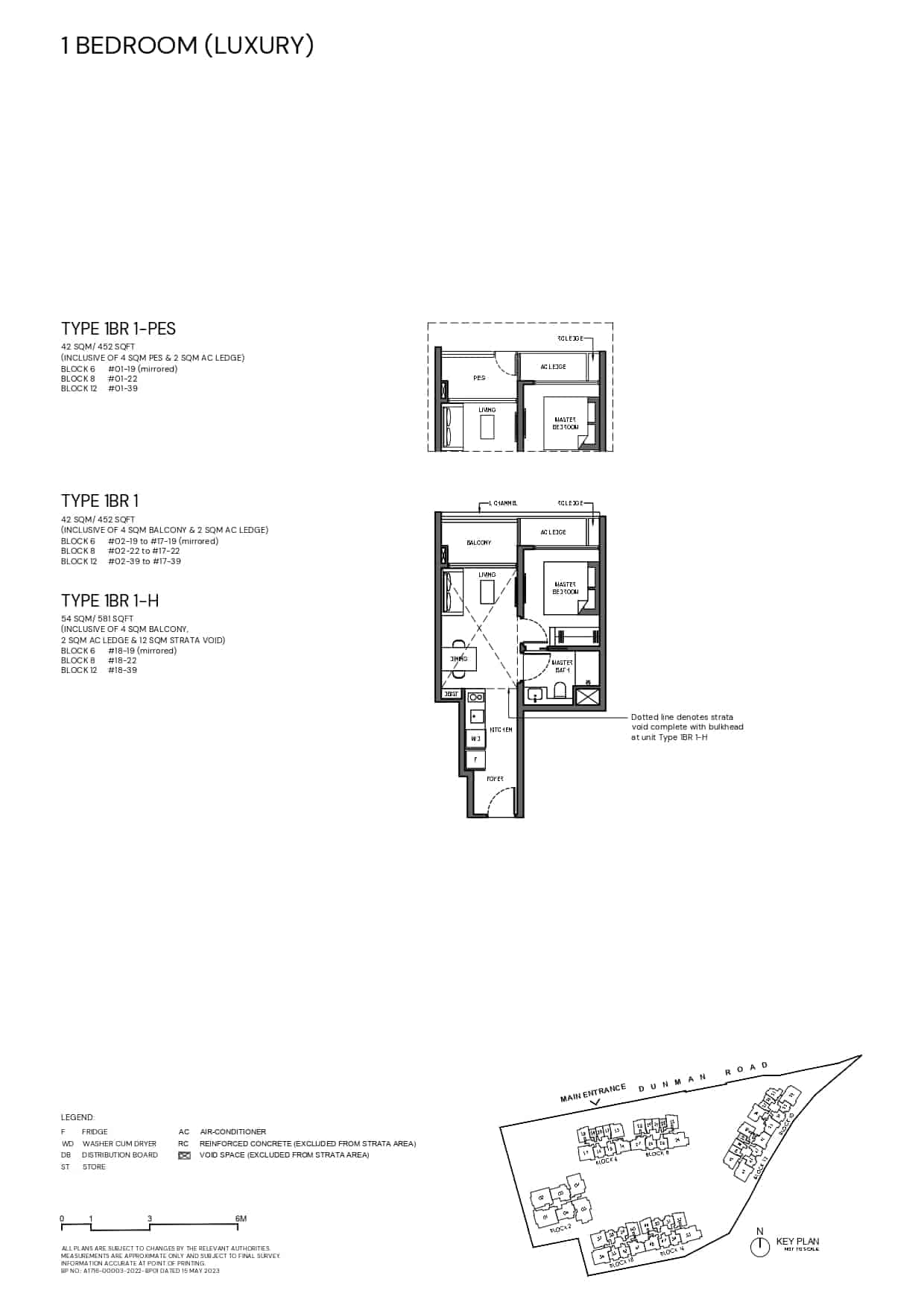 Grand Dunman Floor Plan 1 Bedroom Lux Type 1BR1