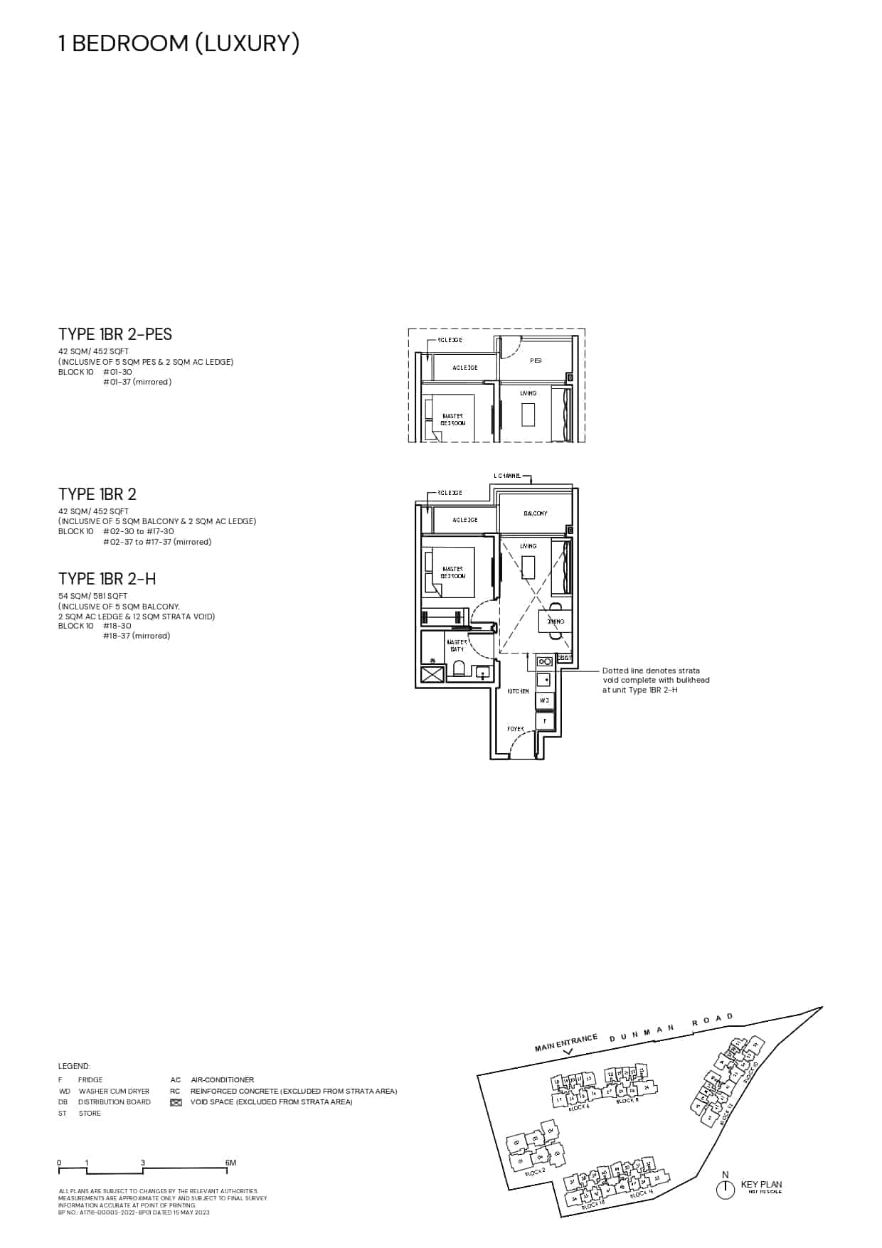 Grand Dunman Floor Plan 1 Bedroom Lux Type 1BR2