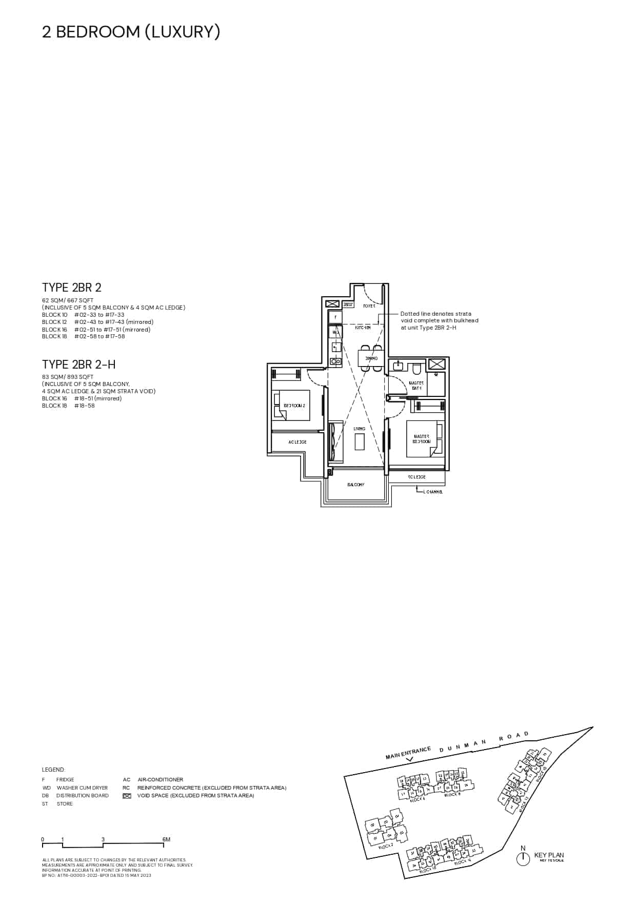 Grand Dunman Floor Plan 2 Bedroom Lux Type 2BR2