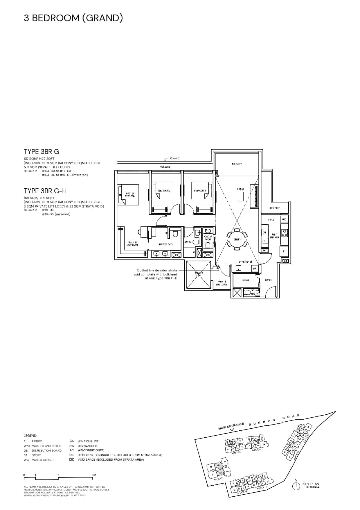 Grand Dunman Floor Plan 3 Bedroom Grand Type 3BRG