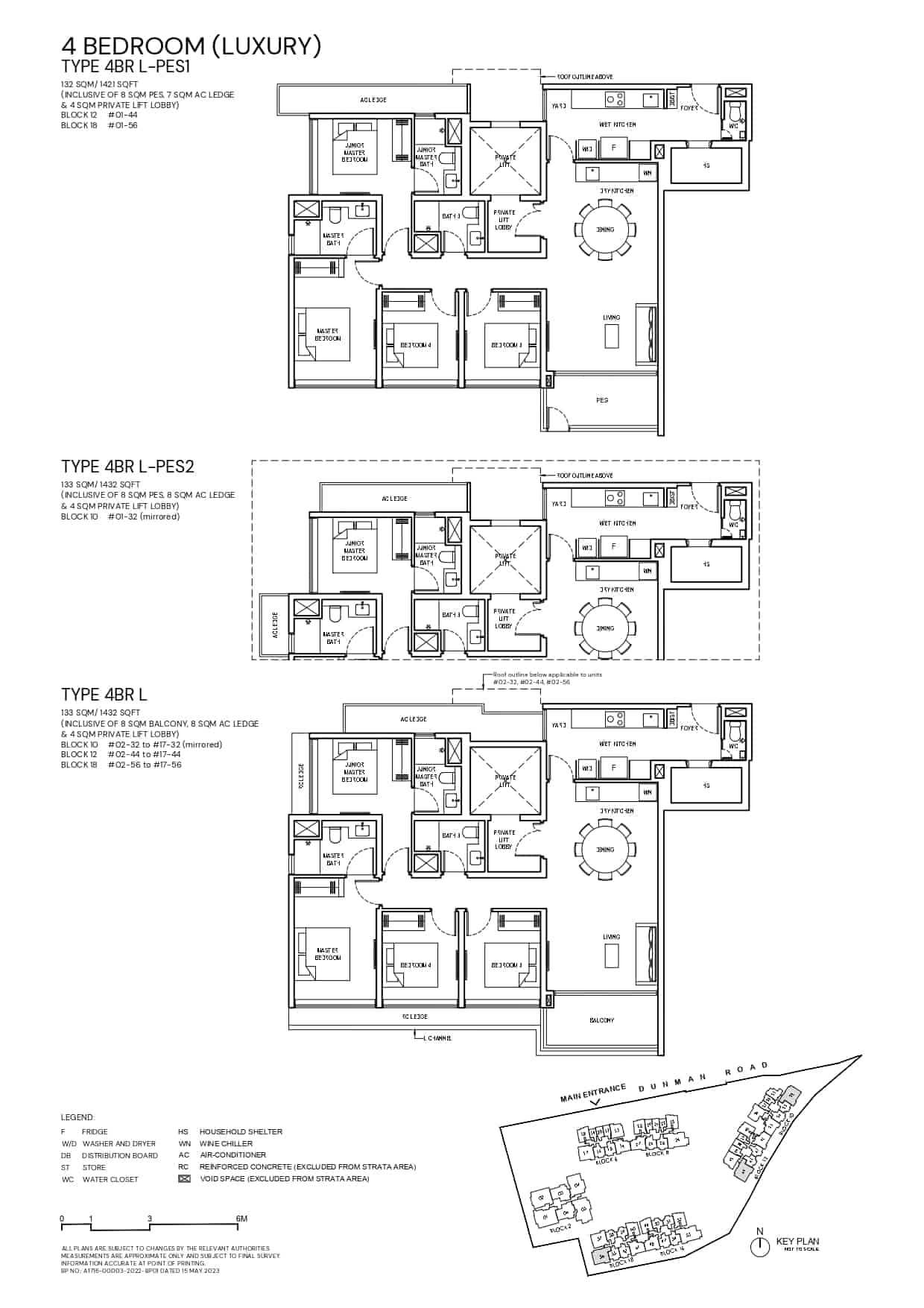 Grand Dunman Floor Plan 4 Bedroom Lux Type 4BRL