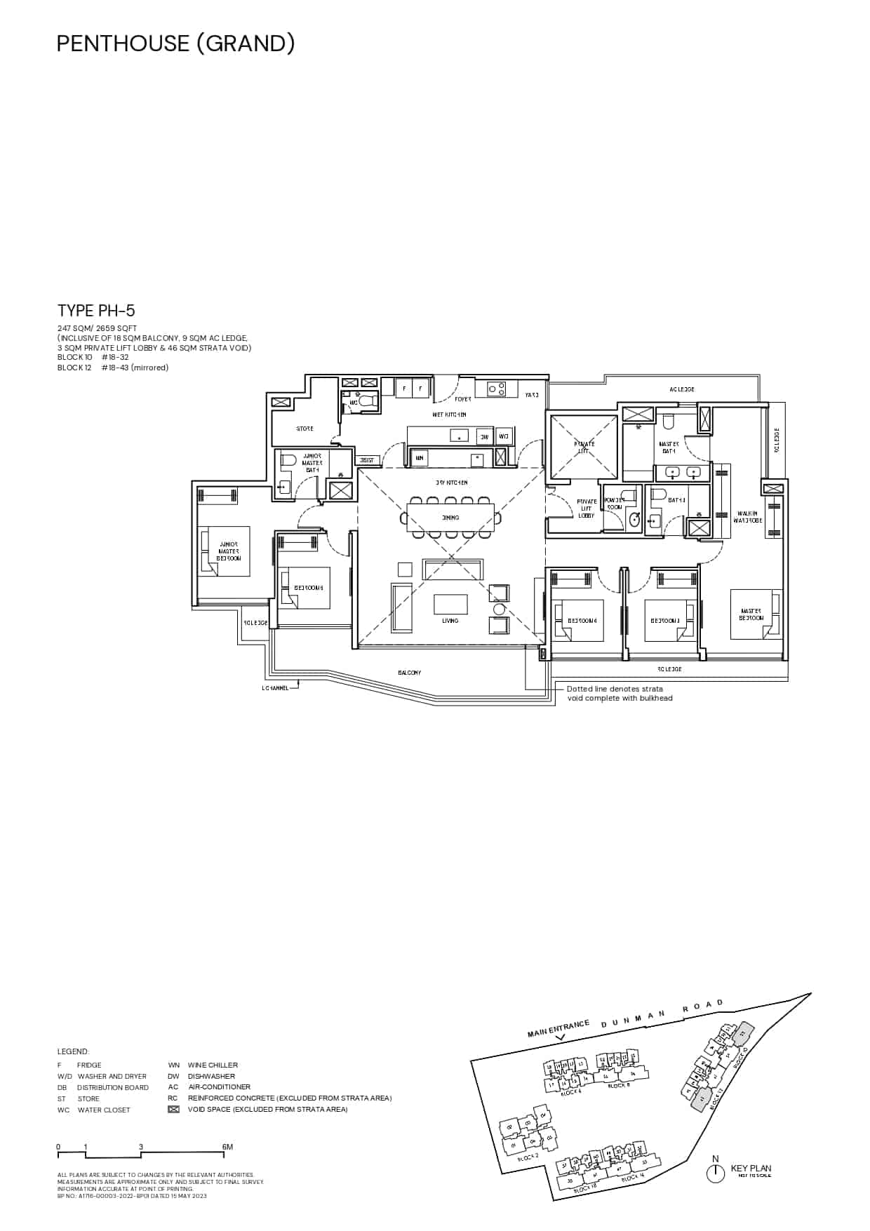 Grand Dunman Floor Plan Penthouse Grand Type PH5